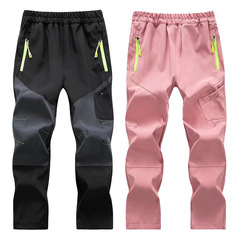 Children's Windproof Pants Thin Single Layer Spring and Autumn Outdoor Sports School Pants for Boys and Girls Big Kids Quick-Dry Hiking Pants Cross-border