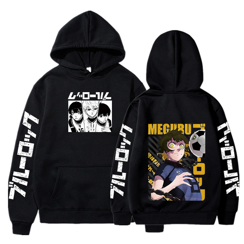 Anime BLUE LOCK Hoodie Fall Winter Long Sleeves Fleece