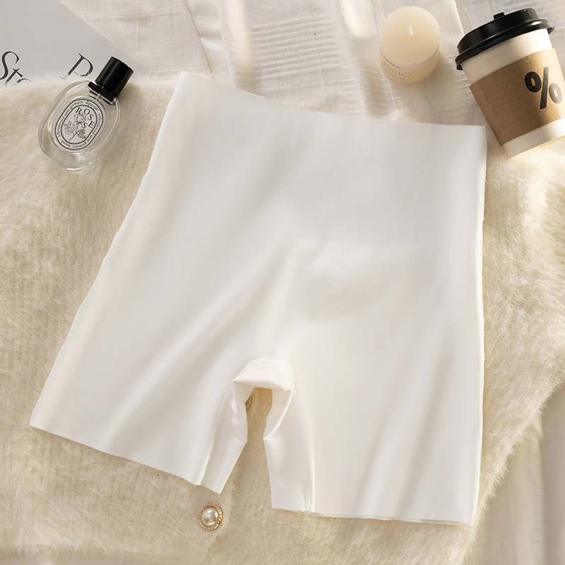 Pantalones de seguridad para niñas para evitar la luz, nueva ropa interior sin costuras de seda de hielo para mujeres, pantalones de seguridad bóxer de abdomen dos en uno