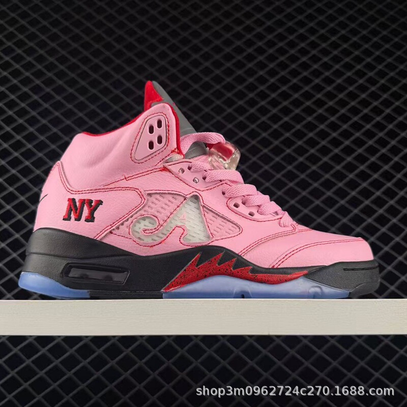 Pure Original Aj5 Basketball Shoes Ny Jordan 5 Collaboration Practical Cushioning Non-Slip Wear-Resistant Casual Men's and Women's Sports Running Shoes Pure Original Aj5 Basketball Shoes Ny Jordan 5 Collaboration Practical Cushioning Non-Slip Wear-Resistant Casual Men's and Women's Sports Running Shoes