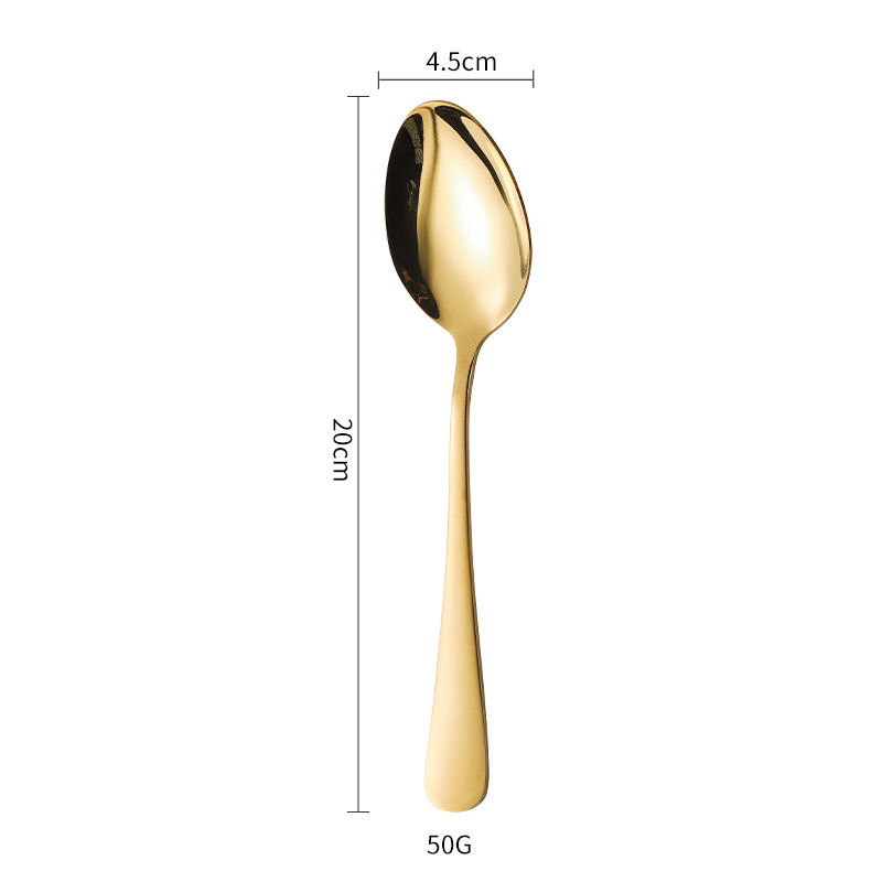 クロスボーダー 1010 ステンレス鋼食器肥厚コーヒー撹拌スプーンケーキスパチュラホテルナイフ、フォーク、スプーンセットはロゴを彫刻することができます|undefined