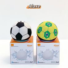 跨境爆款Alaxe足球款蓝牙音箱重低音高品质网布RGB炫彩灯手提音响