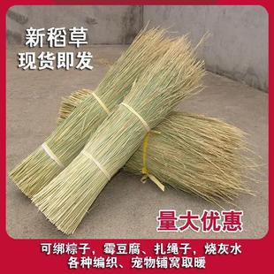 Fresh Straw Tofu with Strawberry Decoration, Soft Straw House, Warm Natural Farmhouse Straw, Special for Straw Weaving