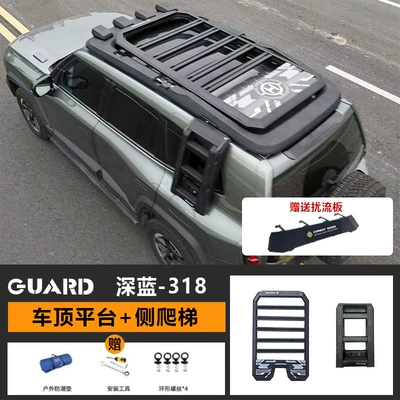 dark blue 318 roof rack Roof rack - recommended-by-the-owner-roof-platform-ladder