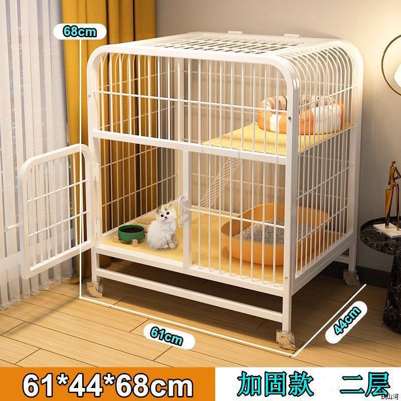 猫ケージ家庭用屋内折りたたみ式猫トイレ一体型小型ヴィラ猫の巣猫ハウスケージ|undefined