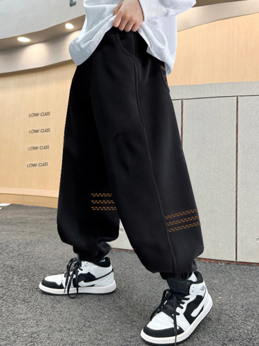 Children's pants for boys Spring medium and large children loose sport pants children casual sweatpants boys Korean style long pants spring outfit