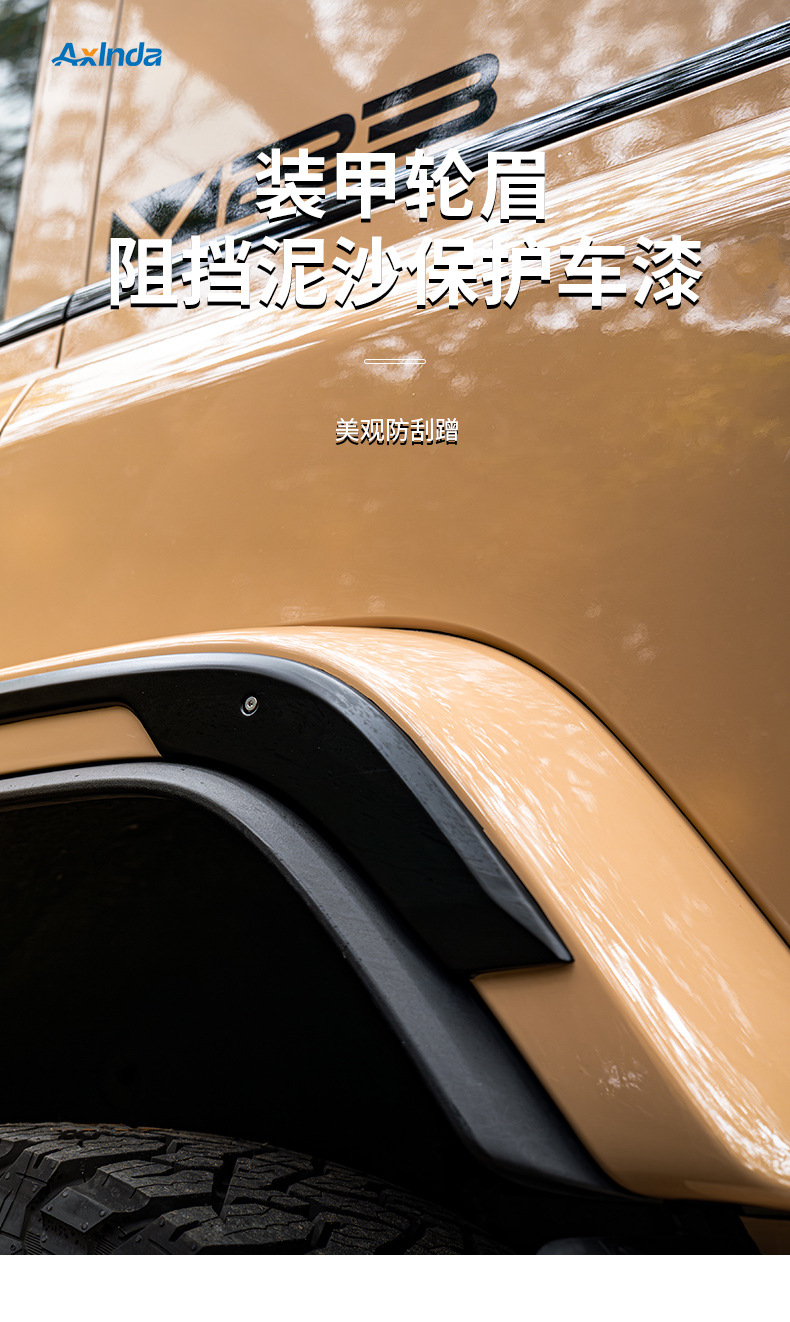 Chery ICAR V23 exterior kit, front and rear bumpers, side skirts, rear spoiler, front grille, light cavalry body kit, custom modification accessories
