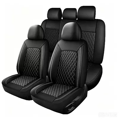 Europe, America, Southeast Asia, Russia, Universal seat cover - white-2-piece-set-single-seat