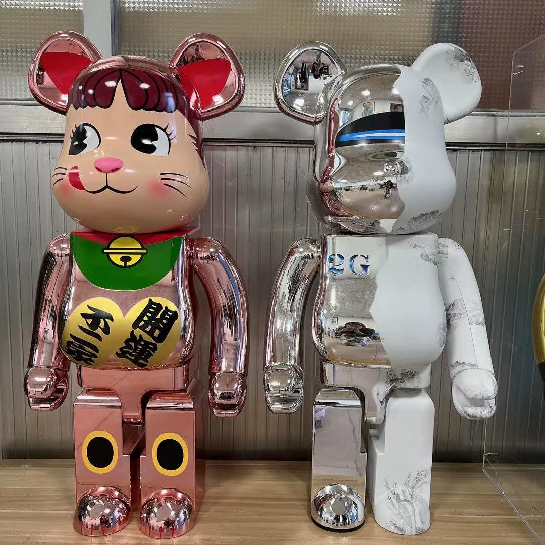 Bearbrick 1000% жестокий медведь Qiju Cat Two Yajia Yayli, модная игрушечная кукла