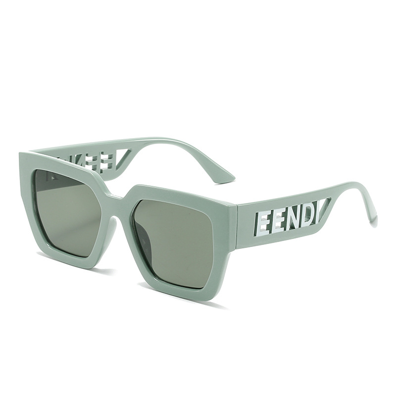 Nueva caja hueco contraste color europeo y americano retro gafas de sol transfronterizo cara grande retro gafas de sol suministro directo de fábrica