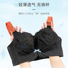 Plus-size maternity and nursing bra for large busts—push-up, anti-sagging design, perfect for breastfeeding, lightweight postpartum wear, seamless, and suitable for pregnant women.