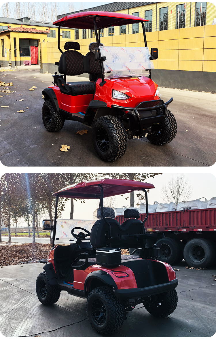 2-Seater Electric Sightseeing Car Golf Car Scenic Spot Tourist B&B Reception Beach Off-Road Scooter