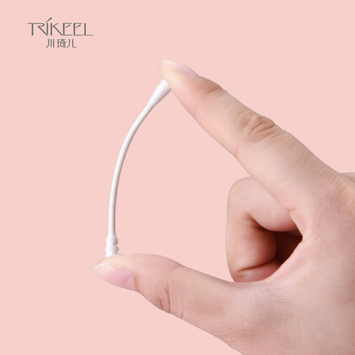 Chuanqi'er double-headed cotton swab spiral head cotton swab disposable ear cotton swab makeup household cleaning cotton swab