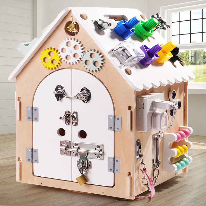 Montessori educación temprana bebé casa ocupada caja DIY juguetes educativos Montessori Niños 1-3 regalo de cumpleaños