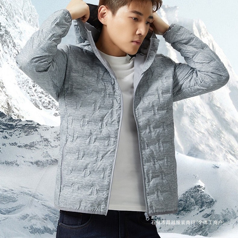 Graphene down Jacket for Men and Women, Lightweight Outdoor Hooded Warm Coat, Versatile down Top for Autumn and Winter