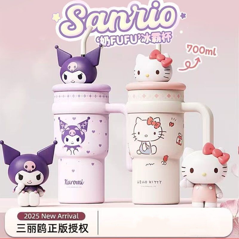 三丽鸥hellokitty保温杯子大容量吸管巨无霸水杯女生高颜值冰霸杯|undefined