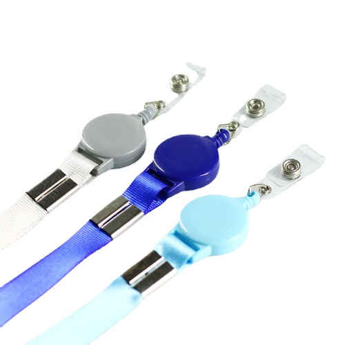 Qiuyu plastic easy-pull buckle card holder retractable work ID lanyard employee badge easy-pull buckle manufacturer wholesale
