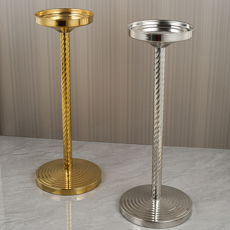 跨境现货螺纹冰桶架餐厅香槟酒托KTV红酒桶支架桶酒架吧台