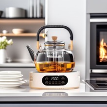 米厨电陶炉1500W围炉煮茶器家用小型烧水自动保温电磁炉迷你茶炉