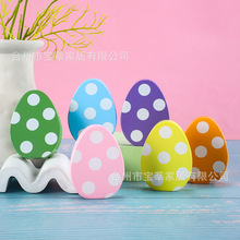 复活节波点鸡蛋摆件Easter deco木制工艺品家居装饰摆件节日礼品
