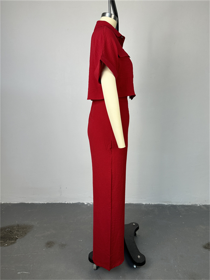 Holiday Daily Women's Casual Solid Color Polyester Button Pant Co-ord Set Pants Sets display picture 4