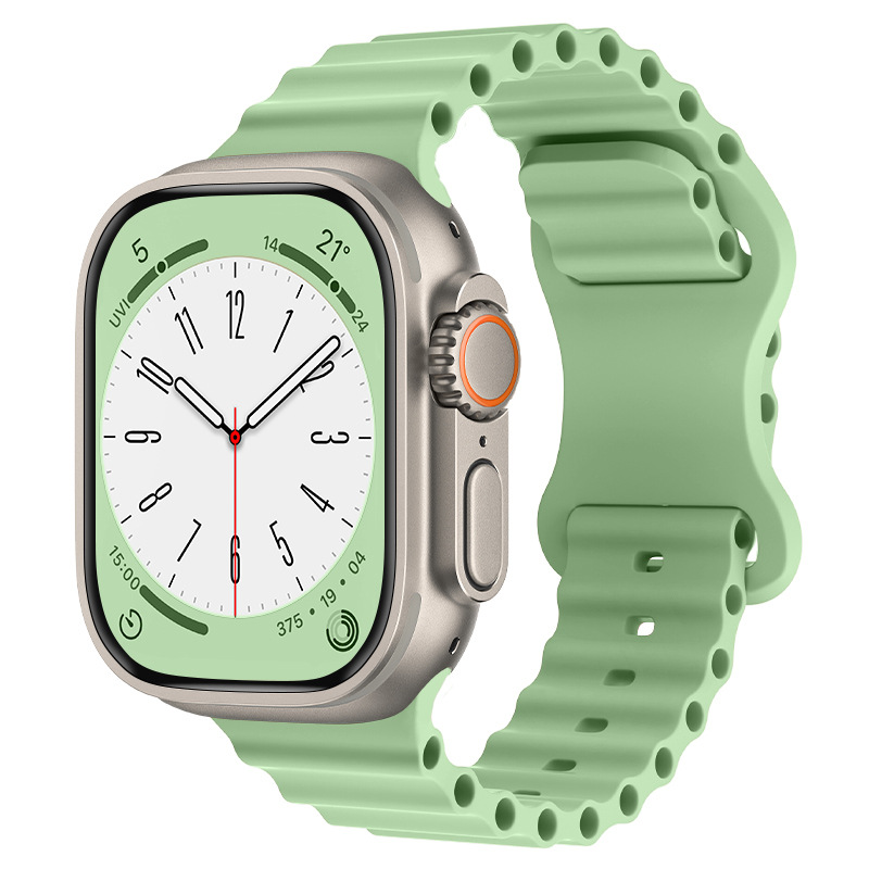 14g Weight Watch Strap Classification Silica Gel Material Solid Color Pattern Fashion Style Fashion Solid Color Silicone Sports Strap For Watch 4