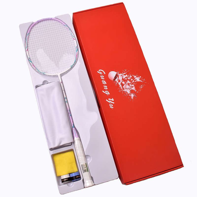 잉어/핑크색 라켓+흰색 실/가지