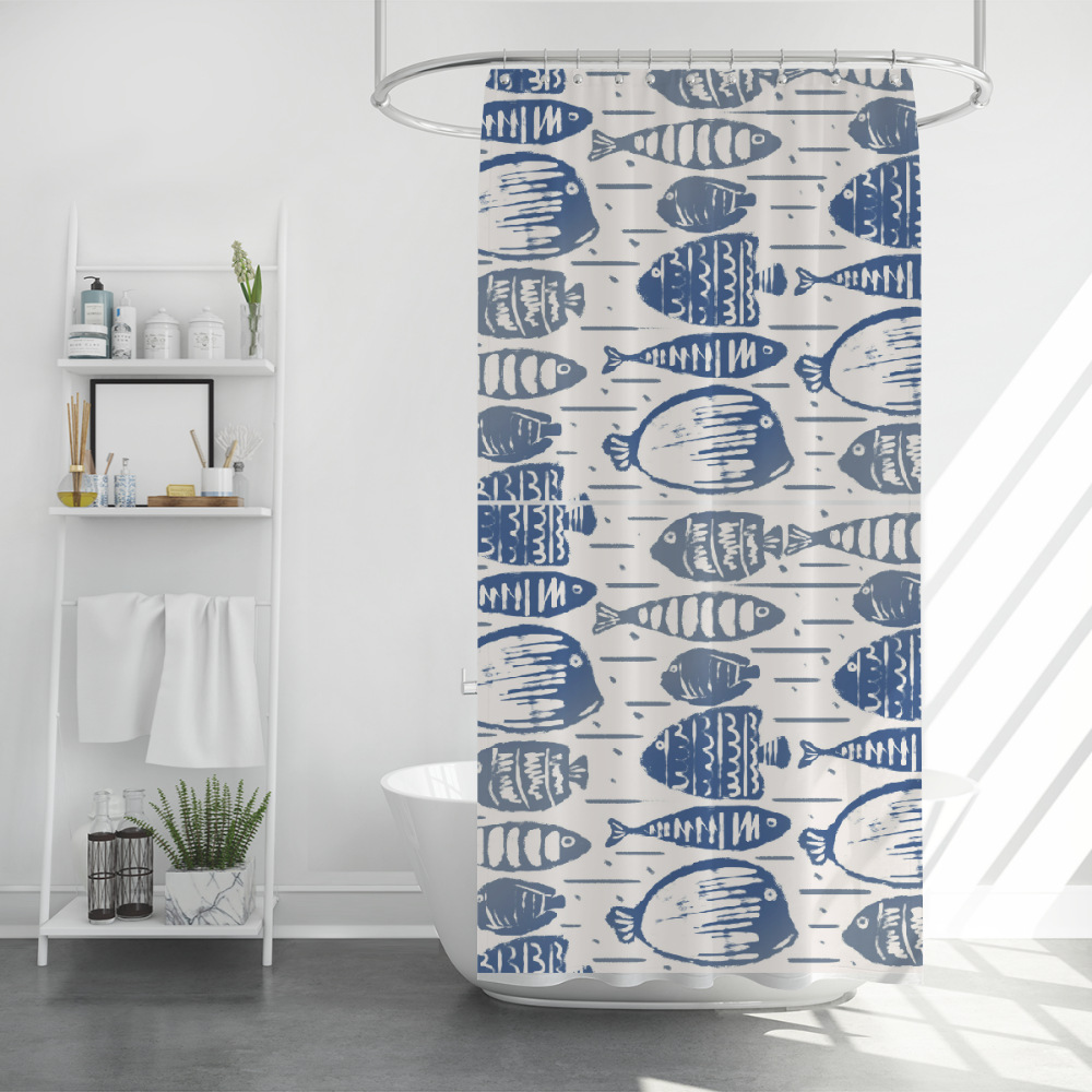 Factory wholesale waterproof curtain bathroom hotel mildew curtain toilet door curtain shower curtain partition curtain