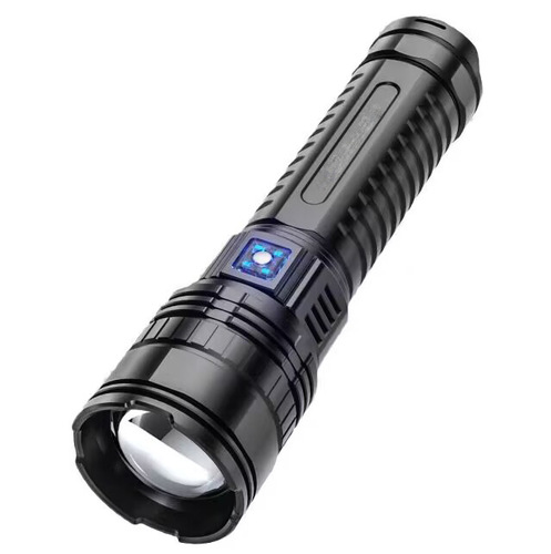Cross-border white laser flashlight strong light wick ultra-bright zoom long-range LED rechargeable 5000 long battery life wholesale