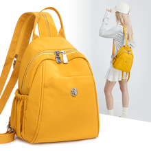 日韩新款高级感双肩包新款短途旅行小背包女轻便百搭斜挎骑行-