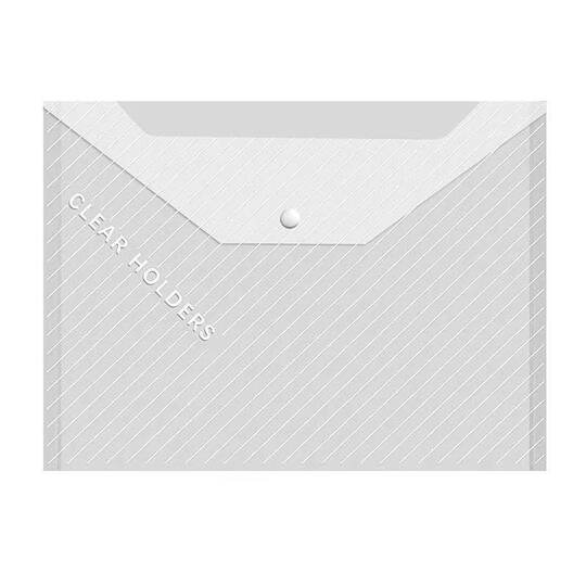 Thickened a4 File Bag Snap Plastic Transparent Thickened Large Capacity Paper Storage Wholesale Folder for Students