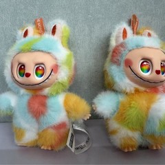布布五代毛绒可爱萌搪胶拉布布挂件毛绒玩具公仔labubu包包挂饰