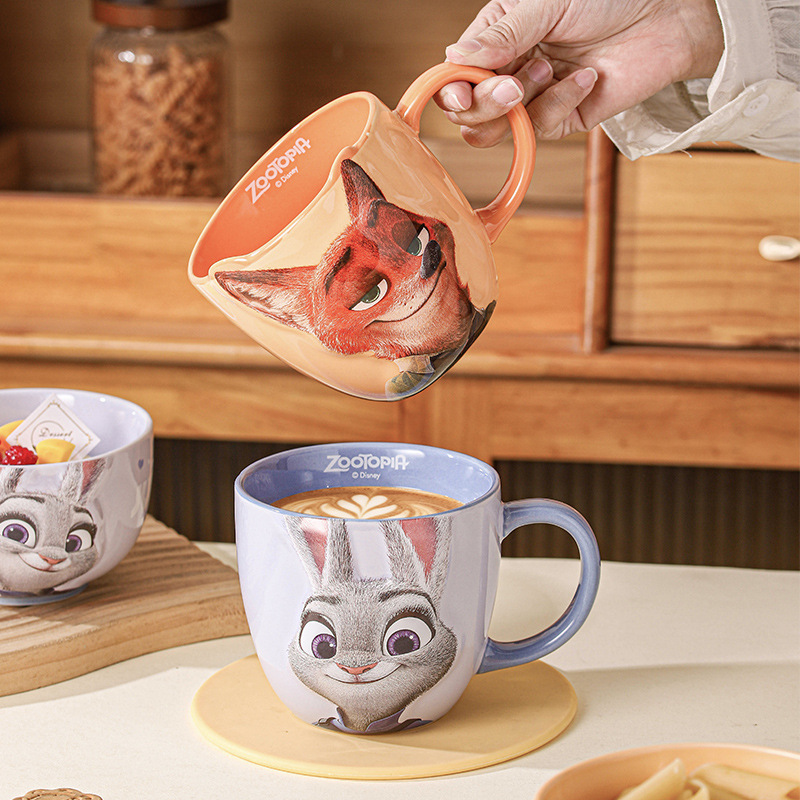 Mad Animal City Judinick nuevo niño taza de café de alto valor familiar taza de agua de cumpleaños