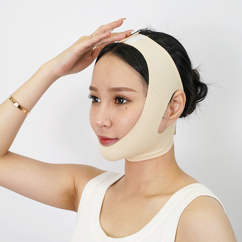 日本式のプルアップは小さいv顔の顔の垂れ下がった二重あごの法律の紋様の美容のマスクの顔の包帯を引き締めます。|undefined