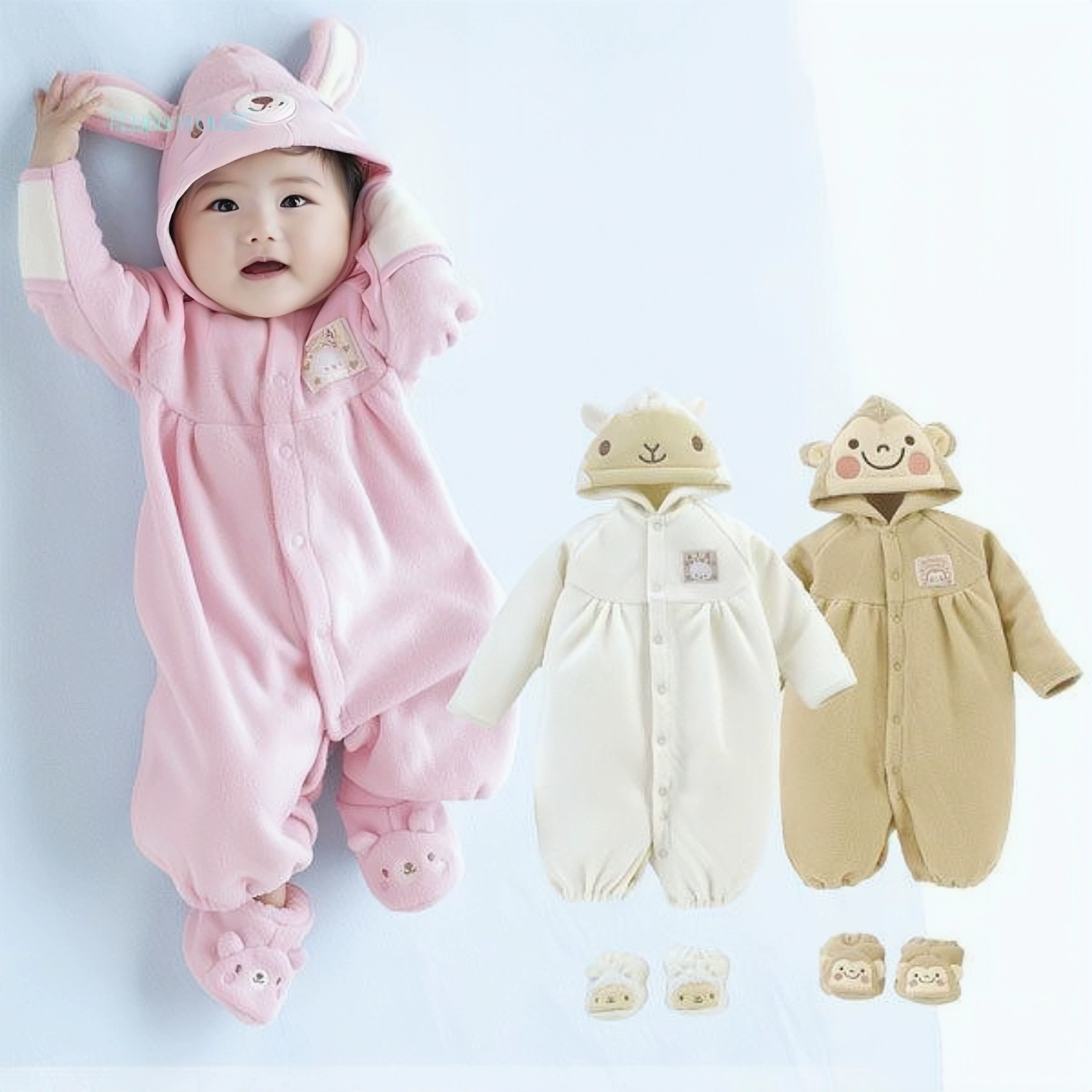 萌贝贝 Children's hand loop bag, jacket, breathable cute shoe covers