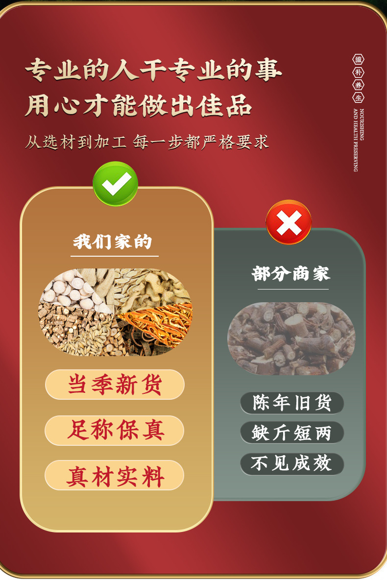 Bai Zhu Huang Qi Herbal Blend Dried TCM Raw Herb Mix 200g Jar quality and texture