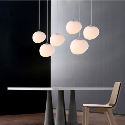 北欧创意玻璃吊灯简约客厅餐厅儿童卧室创意丹麦设计师鹅卵石吊灯