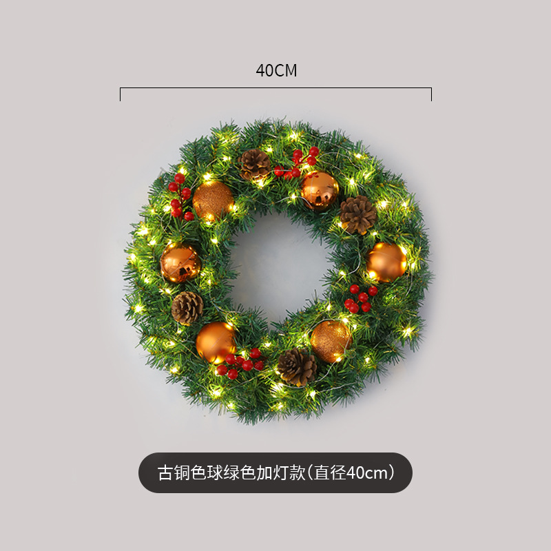 Amazon popular guirnalda de Navidad ratán 40/50/60cm decoración de Navidad Garland decoración escena diseño