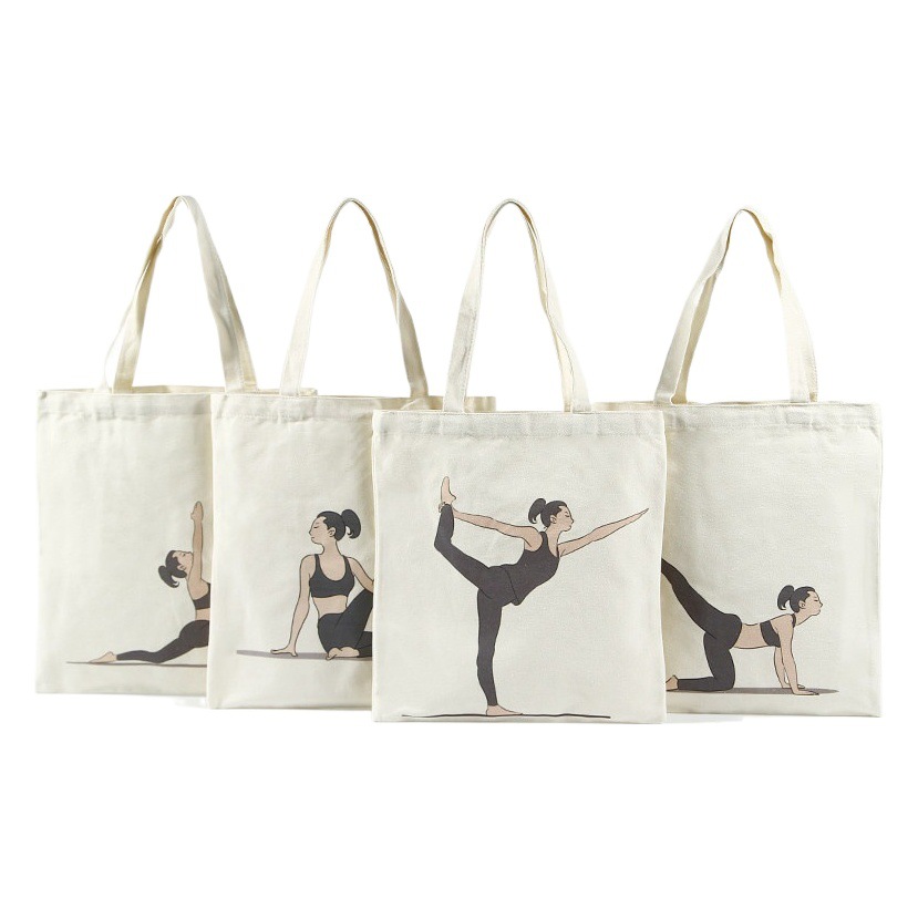 Bolsa de lona algodón personalizada para compras y promoción