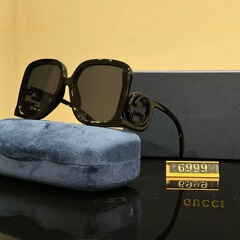 新しいラージフレームスクエア男性と女性の同じスタイルのメガネヨーロッパとアメリカのトレンディなファッションユーススタイルアウトドアレディースサングラス6999