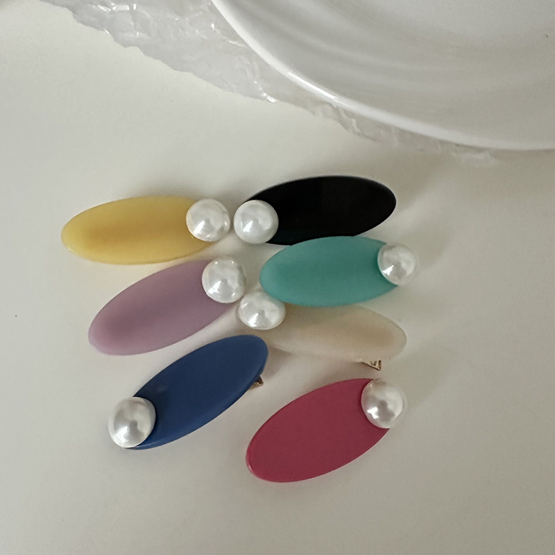 2023 neue Perle haarnadel frauen sommer stirn pony haar clip kopfschmuck seite gebrochen haar ente rechnung clip haar clip_voghion.com