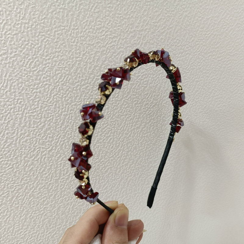 Geometric Pattern Retro Women'S Geometric Alloy Inlay Rhinestones Jewelry Headband