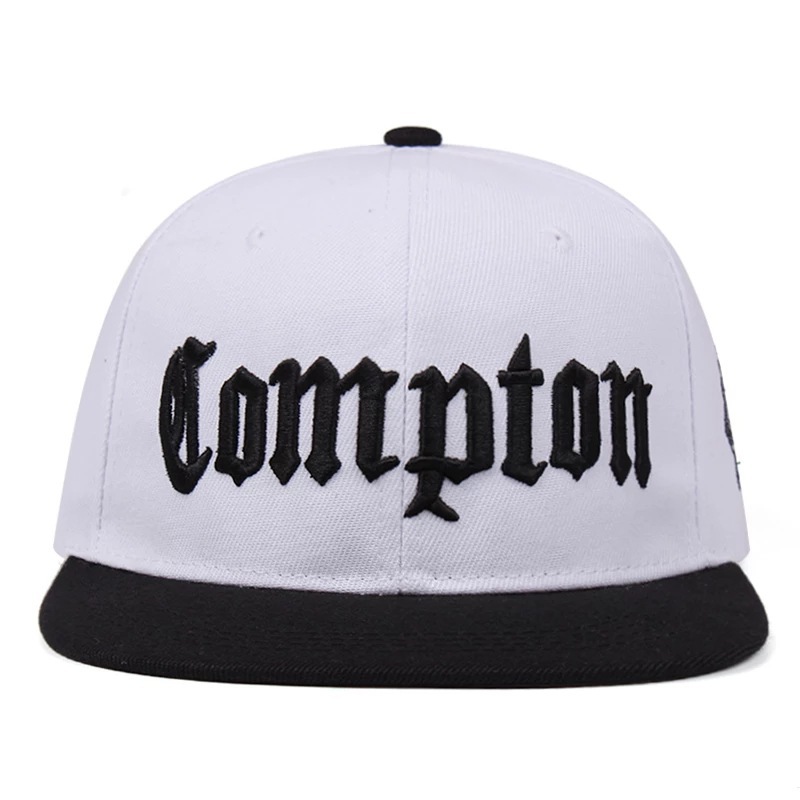 Modische Hip-Hop-Mütze für Damen und Herren, verstellbar, Compton, lässig, flache Kappe, Snapback_voghion.com