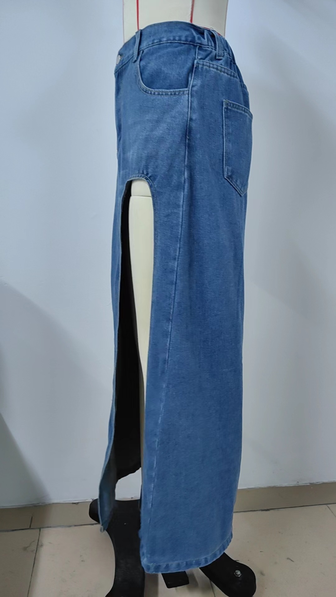 L'Été Vêtement De Rue Couleur Unie Polyester Maxi Longue Robe Jupes display picture 15