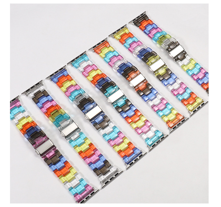 45g Weight Watch Strap Classification Arylic Material Solid Color Pattern Retro Style Retro Solid Color Watch Strap 1