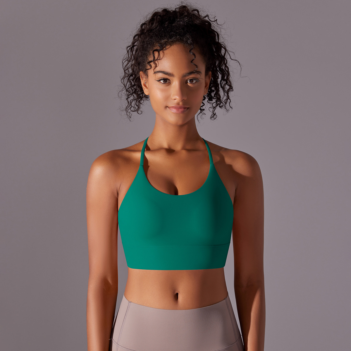 140g Weight Sleeveless Sleeve Length Nylon Fabric Type Short Top Length Halter Crisscross Tank Tops Type Fitness, Yoga, Sports Occasion Halter Neck Neckline Solid Color Pattern Sports Style Sports Solid Color Nylon Halter Neck Active Tops Halter Crisscross Tank 42