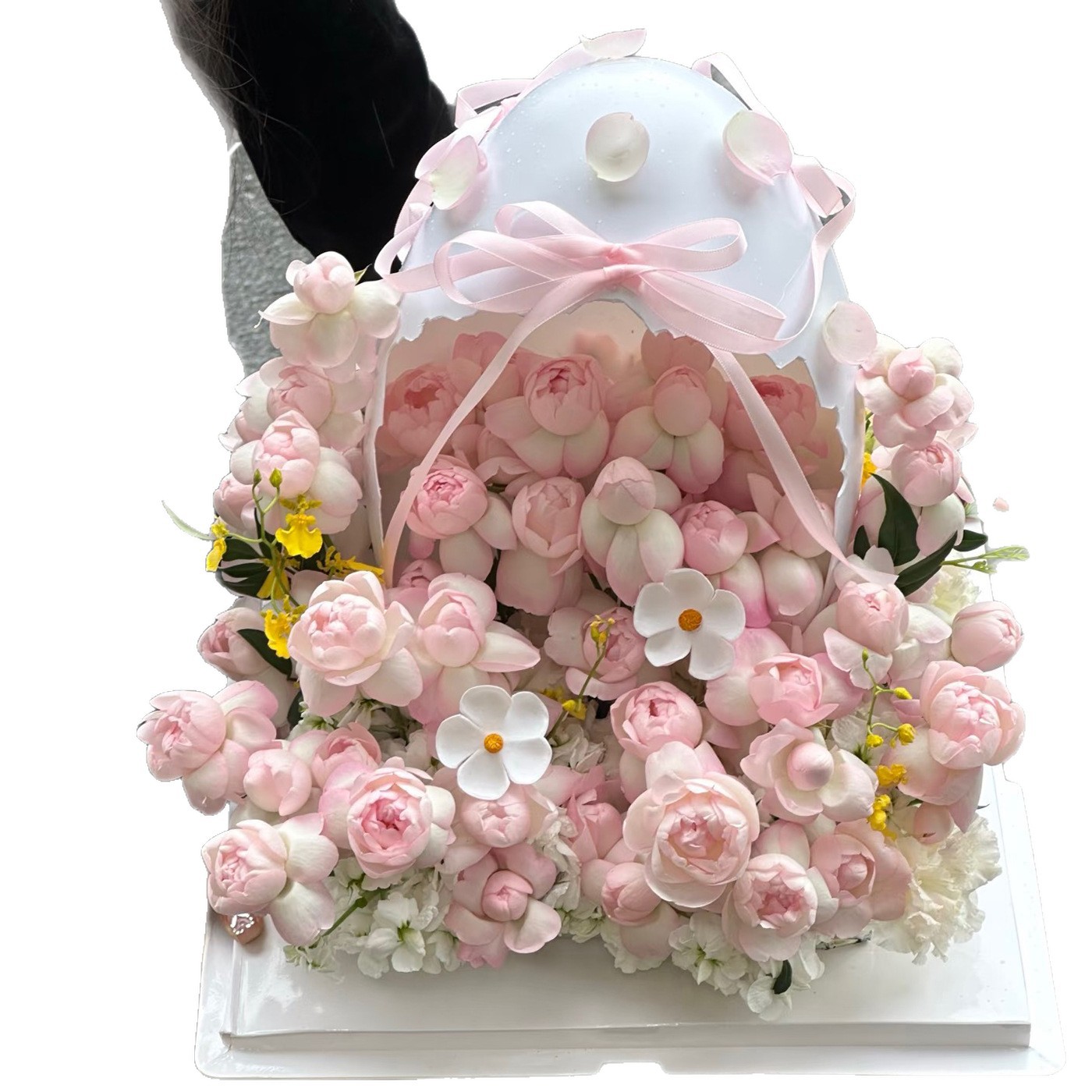 Siete colores cordier cáscara rota ramo de flores de día floral cáscara de huevo creativo regalo de cumpleaños hecha a mano materiales de flores DIY materiales de florista