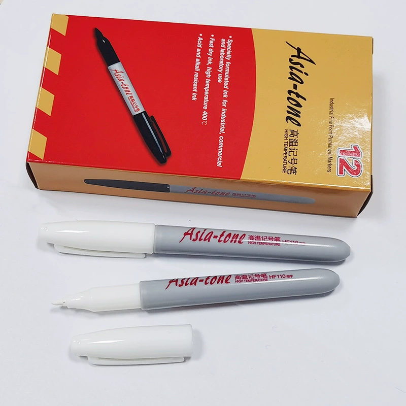 Yatong White HF110 high -temperature oil -based oil -based note number pen stroke pens and pen, rubbing waterproof and drying speed 1mm