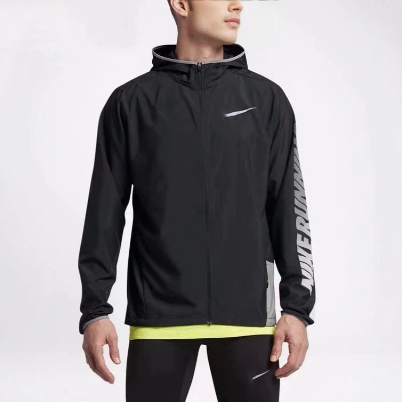 Cross-border sports windbreaker jacket for men and women, spring and autumn fashion trendy loose coat, running sports windproof top