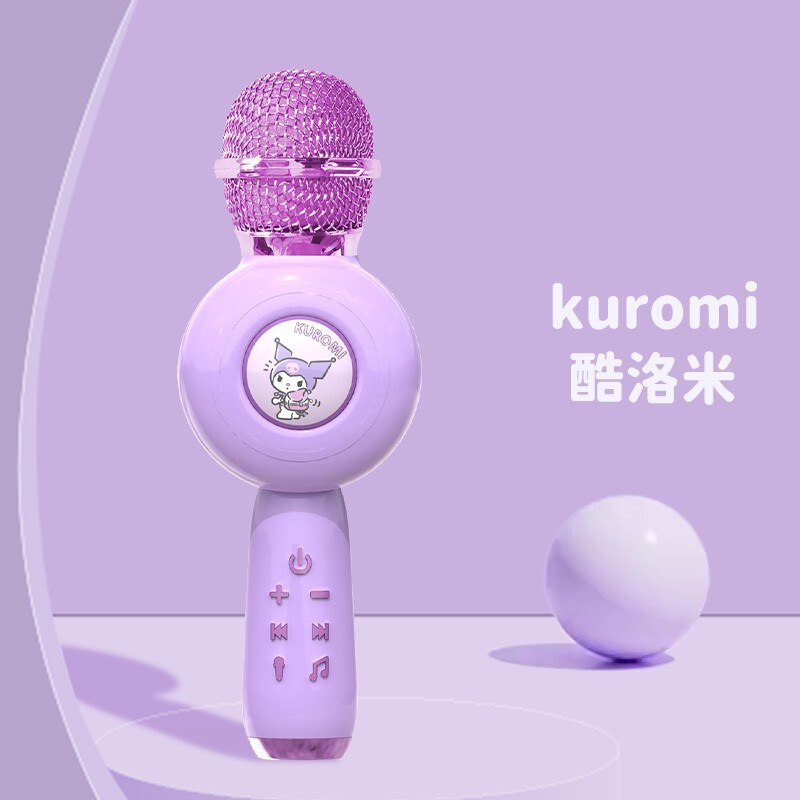 サンリオ ワイヤレスマイクスピーカー一体型 家庭用 携帯電話カラオケマイク 歌マイク 内容付き 男の子 女の子向けギフト|undefined